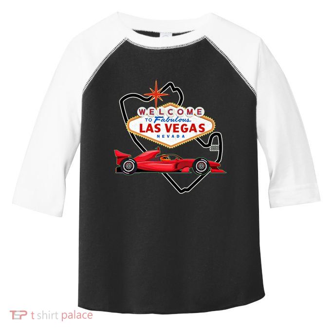 Welcome To Las Vegas Racing Race Car Strip Formula Track Cool Gift Toddler Fine Jersey T-Shirt