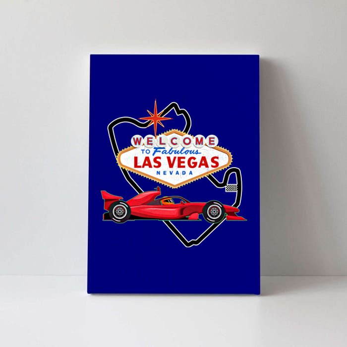 Welcome To Las Vegas Racing Race Car Strip Formula Track Cool Gift Canvas