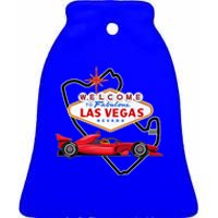 Welcome To Las Vegas Racing Race Car Strip Formula Track Cool Gift Ceramic Bell Ornament