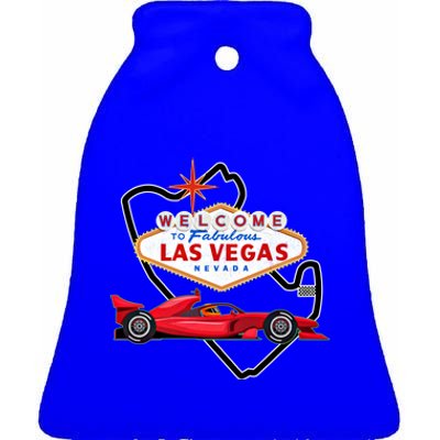 Welcome To Las Vegas Racing Race Car Strip Formula Track Cool Gift Ceramic Bell Ornament