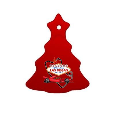 Welcome To Las Vegas Racing Race Car Strip Formula Track Cool Gift Ceramic Tree Ornament