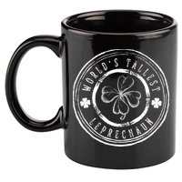 World's Tallest Leprechaun Funny Clovers St Patrick's Day 11oz C Handle Ceramic Mug