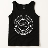 World's Tallest Leprechaun Funny Clovers St Patrick's Day Tank Top