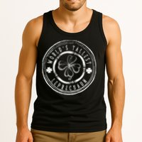 World's Tallest Leprechaun Funny Clovers St Patrick's Day Tank Top