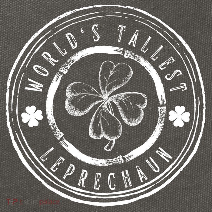 World's Tallest Leprechaun Funny Clovers St Patrick's Day Cotton Canvas Backpack