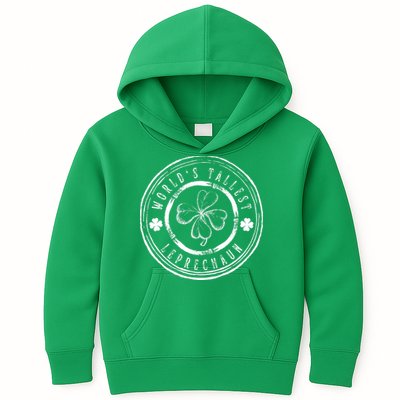 World's Tallest Leprechaun Funny Clovers St Patrick's Day Kids Hoodie