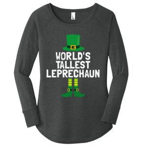 World's Tallest Leprechaun St Patricks Day Women's Perfect Tri Tunic Long Sleeve Shirt