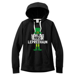 World's Tallest Leprechaun St Patricks Day Women's Fleece Hoodie