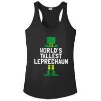 World's Tallest Leprechaun St Patricks Day Ladies PosiCharge Competitor Racerback Tank