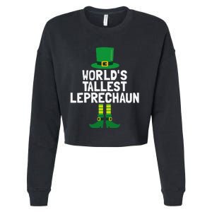 World's Tallest Leprechaun St Patricks Day Cropped Pullover Crew