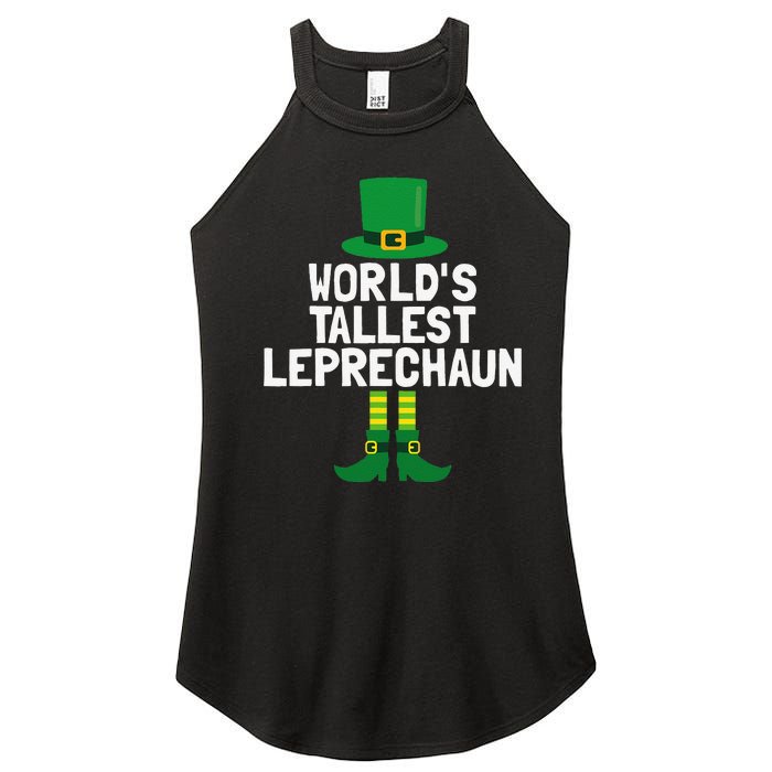 World's Tallest Leprechaun St Patricks Day Women's Perfect Tri Rocker Tank