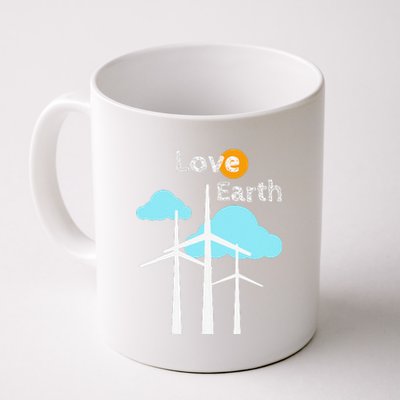 Wind Turbine Love Earth Renewable Energy Environmentalist Coffee Mug