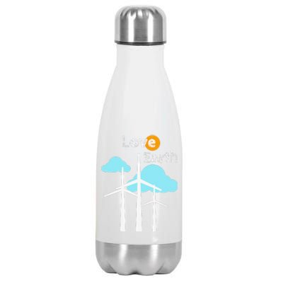 Wind Turbine Love Earth Renewable Energy Environmentalist Stainless Steel Insulated Water Bottle