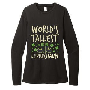 Worlds Tallest Leprechaun Four Leaf Clovers Meaningful Gift Womens CVC Long Sleeve Shirt