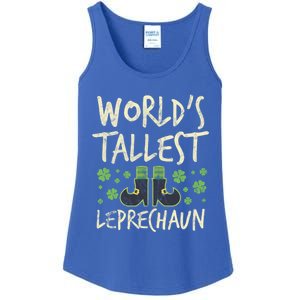 Worlds Tallest Leprechaun Four Leaf Clovers Meaningful Gift Ladies Essential Tank