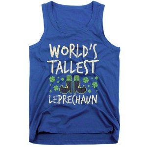 Worlds Tallest Leprechaun Four Leaf Clovers Meaningful Gift Tank Top