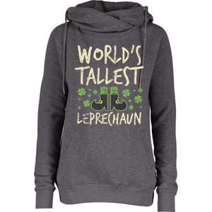 Worlds Tallest Leprechaun Four Leaf Clovers Meaningful Gift Womens Funnel Neck Pullover Hood