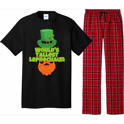 Worlds Tallest Leprechaun Funny St Patricks Day Gift Great Gift Pajama Set