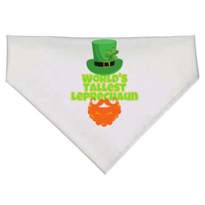 Worlds Tallest Leprechaun Funny St Patricks Day Gift Great Gift USA-Made Doggie Bandana