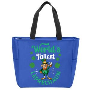 Worlds Tallest Leprechaun Ireland St Patricks Day Irish Funny Gift Zip Tote Bag