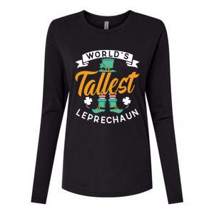 Worlds Tallest Leprechaun Ireland St Patricks Day Irish Cool Gift Womens Cotton Relaxed Long Sleeve T-Shirt