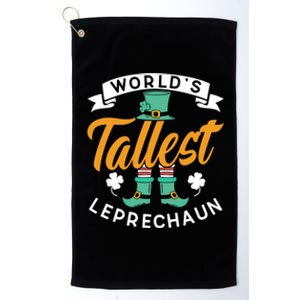 Worlds Tallest Leprechaun Ireland St Patricks Day Irish Cool Gift Platinum Collection Golf Towel