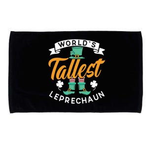 Worlds Tallest Leprechaun Ireland St Patricks Day Irish Cool Gift Microfiber Hand Towel