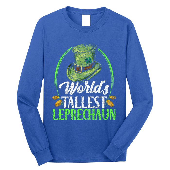 Worlds Tallest Leprechaun Irish Ireland St Patricks Day Funny Gift Long Sleeve Shirt