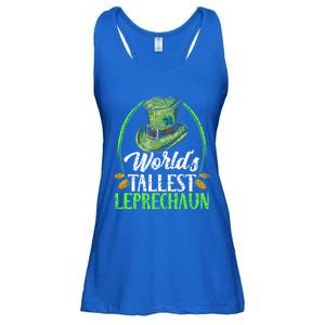 Worlds Tallest Leprechaun Irish Ireland St Patricks Day Funny Gift Ladies Essential Flowy Tank