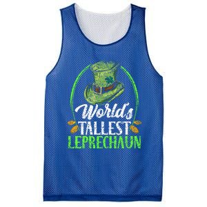 Worlds Tallest Leprechaun Irish Ireland St Patricks Day Funny Gift Mesh Reversible Basketball Jersey Tank