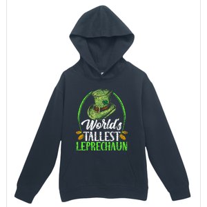 Worlds Tallest Leprechaun Irish Ireland St Patricks Day Funny Gift Urban Pullover Hoodie