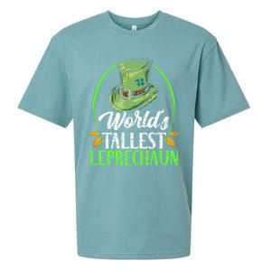 Worlds Tallest Leprechaun Irish Ireland St Patricks Day Funny Gift Sueded Cloud Jersey T-Shirt