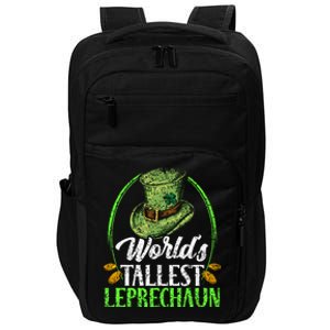 Worlds Tallest Leprechaun Irish Ireland St Patricks Day Gift Impact Tech Backpack