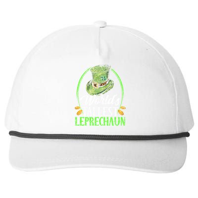 Worlds Tallest Leprechaun Irish Ireland St Patricks Day Gift Snapback Five-Panel Rope Hat