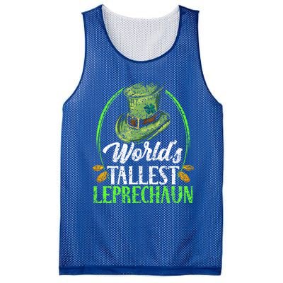 Worlds Tallest Leprechaun Irish Ireland St Patricks Day Gift Mesh Reversible Basketball Jersey Tank