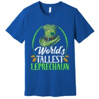 Worlds Tallest Leprechaun Irish Ireland St Patricks Day Gift Premium T-Shirt