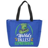 Worlds Tallest Leprechaun Irish Ireland St Patricks Day Gift Zip Tote Bag