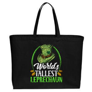 Worlds Tallest Leprechaun Irish Ireland St Patricks Day Gift Cotton Canvas Jumbo Tote