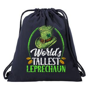 Worlds Tallest Leprechaun Irish Ireland St Patricks Day Gift Drawstring Bag