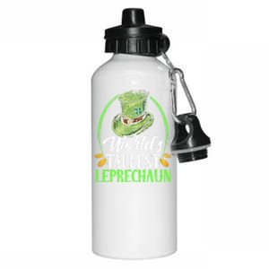 Worlds Tallest Leprechaun Irish Ireland St Patricks Day Gift Aluminum Water Bottle