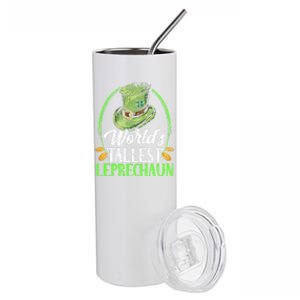 Worlds Tallest Leprechaun Irish Ireland St Patricks Day Gift Stainless Steel Tumbler