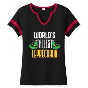 Worlds Tallest Leprechaun Irish St Patricks Day Ireland Meaningful Gift Ladies Halftime Notch Neck Tee