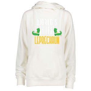 Worlds Tallest Leprechaun Irish St Patricks Day Ireland Meaningful Gift Womens Funnel Neck Pullover Hood