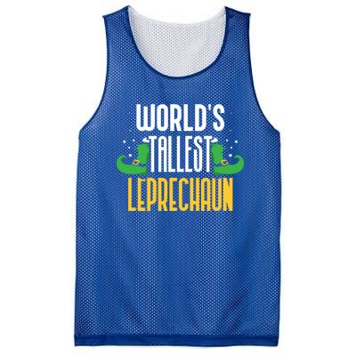 Worlds Tallest Leprechaun Irish St Patricks Day Ireland Meaningful Gift Mesh Reversible Basketball Jersey Tank