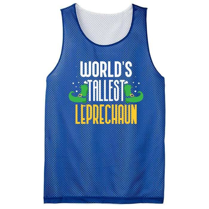 Worlds Tallest Leprechaun Irish St Patricks Day Ireland Meaningful Gift Mesh Reversible Basketball Jersey Tank