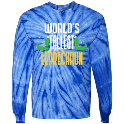 Worlds Tallest Leprechaun Irish St Patricks Day Ireland Meaningful Gift Tie-Dye Long Sleeve Shirt