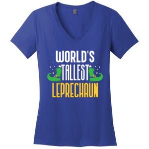 Worlds Tallest Leprechaun Irish St Patricks Day Ireland Meaningful Gift Women's V-Neck T-Shirt