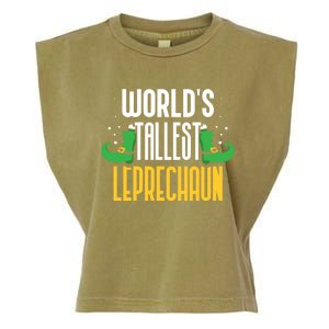 Worlds Tallest Leprechaun Irish St Patricks Day Ireland Meaningful Gift Garment-Dyed Women's Muscle Tee