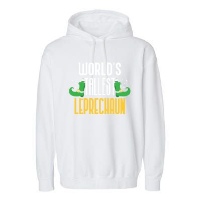 Worlds Tallest Leprechaun Irish St Patricks Day Ireland Meaningful Gift Garment-Dyed Fleece Hoodie