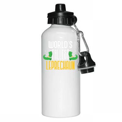 Worlds Tallest Leprechaun Irish St Patricks Day Ireland Meaningful Gift Aluminum Water Bottle